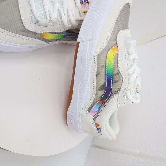 vans wayvee 2 GETHER As Ourselves white suede skate shoes size us 8.5 - Picture 7 of 8